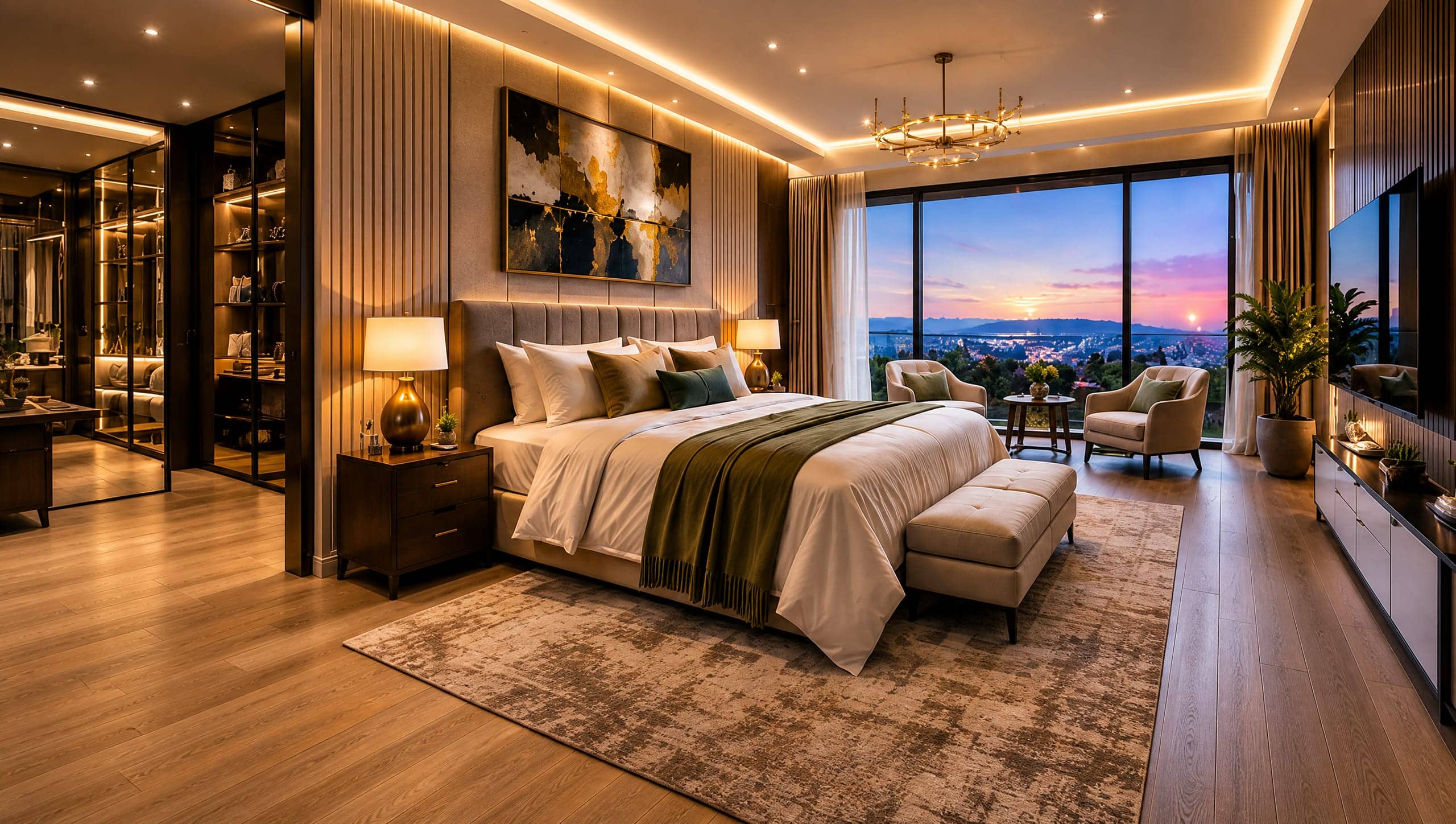 Penthouse primary suite